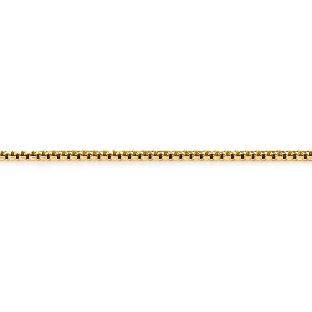 21531 19" Gold Cable Chain Necklace with Sliding Bar